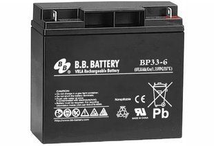 AGM аккумулятор BB Battery BP33-6/B1 (6В 33Ач) &ndash; серия BP - BBBP00336TE BBBP00336TE фото
