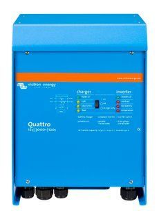 Инвертор Victron Quattro 12/3000/120-50/50 12/230В 3кВА/2,4кВт гибридный с зарядным устройством 12В 120А - QUA123020010 QUA123020010 фото