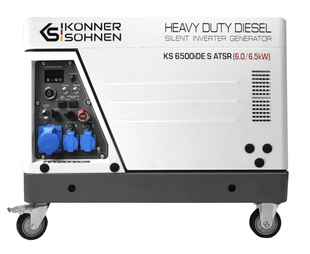 KS 6500iDE S ATSR (6.0 kW) diesel inverter generator in a soundproof enclosure - KS6500iDESATSR KS6500iDESATSR photo