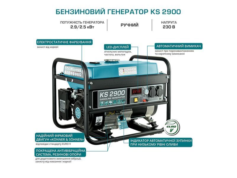 K&ouml;nner&S&ouml;hnen KS 2900 Gasoline Generator (2.9 kW) - KS2900 KS2900 photo