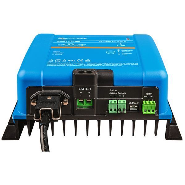 Зарядний пристрій Victron Energy Phoenix Smart IP43 Charger 12/50 (1+1) 120/240V - PSC125051095 PSC125051095 фото