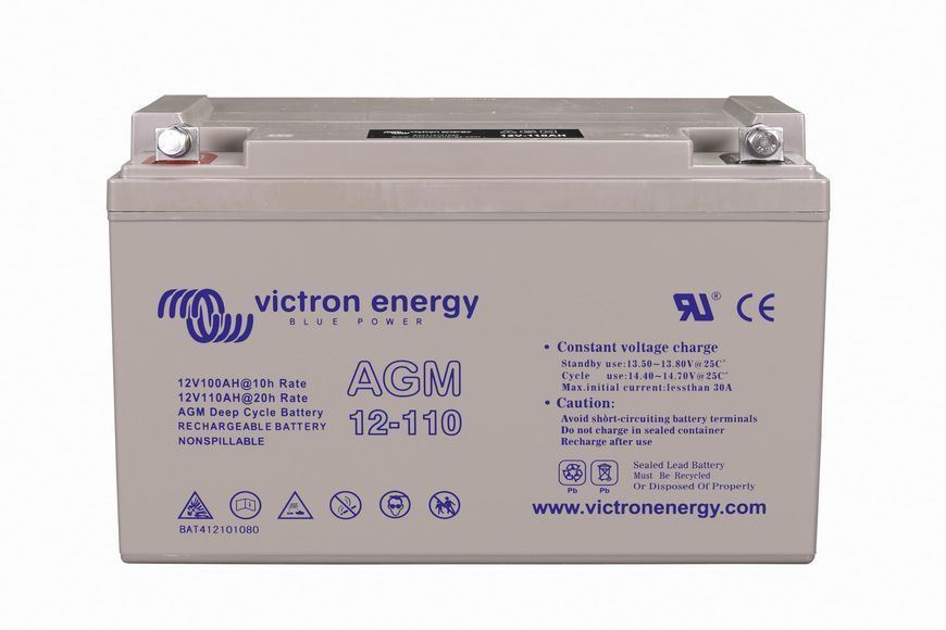 Акумулятор Victron Energy 12V/110Ah AGM Deep Cycle Battery (M8) &ndash; BAT412101085 BAT412101085 фото