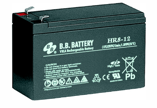 AGM аккумулятор BB Battery HR8-12/T2 (12В 8Ач) &ndash; серия HR (High Rate) - BBHR0008TE BBHR0008TE фото