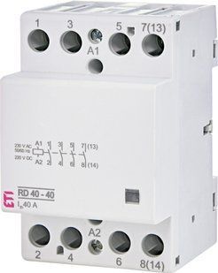 Контактор ETI модульний RD 40-40 230V AC/DC - 2464018 2464018 фото