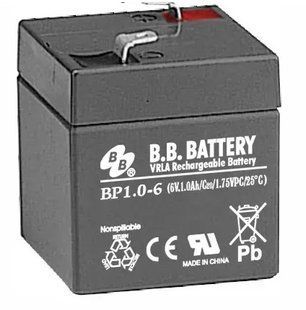 AGM аккумулятор BB Battery BP1.0-6/T1 (6В 1 Ач) &ndash; серия BP - BBBP0001TE BBBP0001TE фото