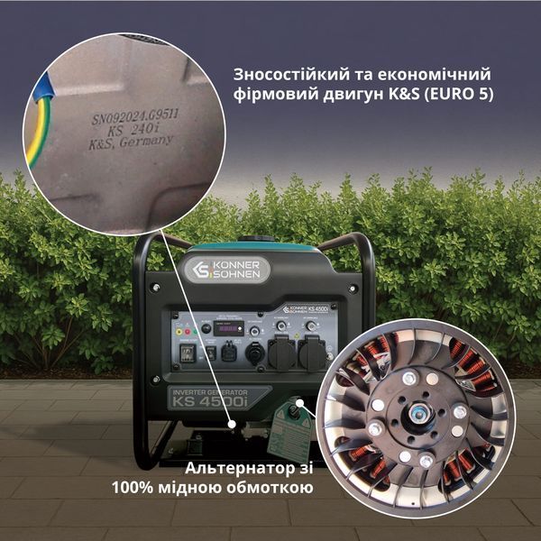 Генератор інверторний K&ouml;nner&S&ouml;hnen KS 4500i (4.5 кВт) - KS4500i KS4500i фото