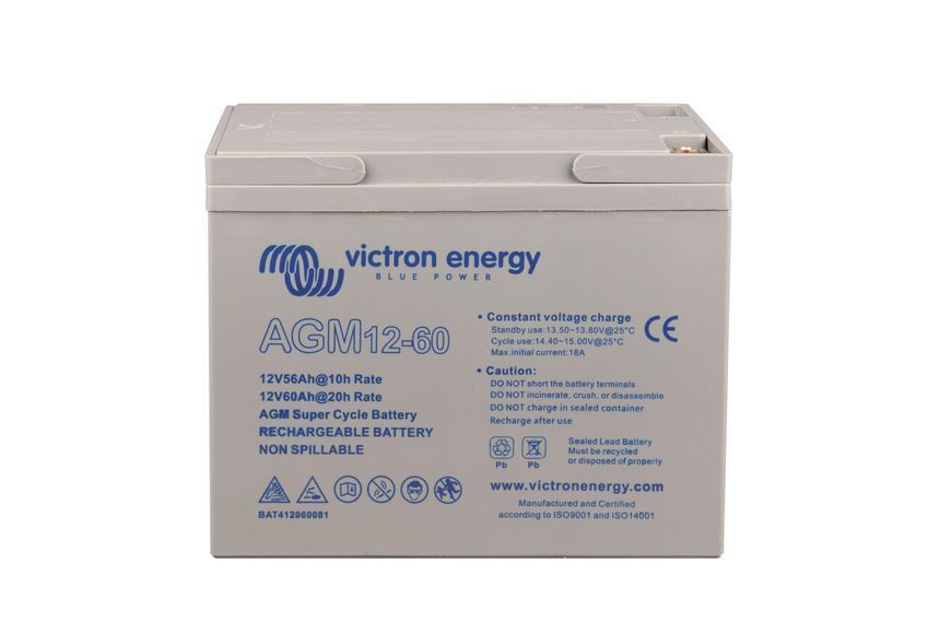 Акумулятор Victron AGM Super Cycle 12V 60Ah (M6) - BAT412060082 BAT412060082 фото