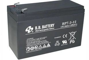 AGM аккумулятор BB Battery BP7.2-12/T2 (12В 7.2Ач) &ndash; серия BP - BBBP00072TE BBBP00072TE фото