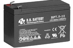 AGM аккумулятор BB Battery BP7.5-12/T2 (12В 7.5Ач) &ndash; серия BP - BBBP00075TE BBBP00075TE фото