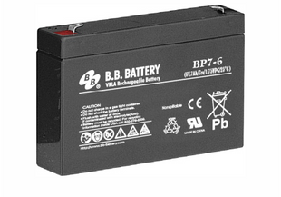 AGM аккумулятор BB Battery BP7-6/T1 (6В 7Ач) &ndash; серия BP - BBBP0007TE BBBP0007TE фото