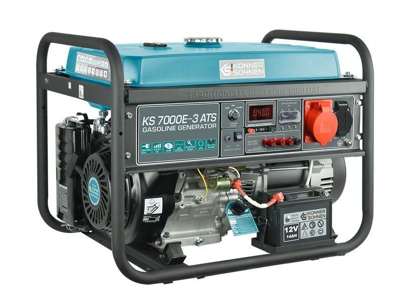 Генератор бензиновый K&ouml;nner&S&ouml;hnen KS 7000E-3 ATS (5.5 кВт) - KS7000E-3ATS KS7000E-3ATS фото