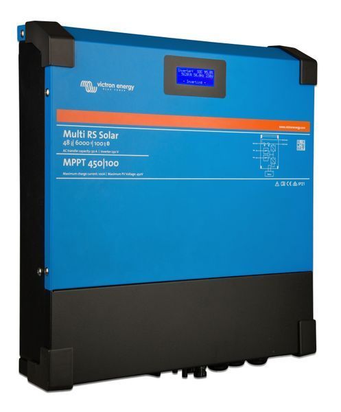 Гибридный инвертор Victron Energy Multi RS Solar 48/6000/100-450/100 - 6кВА/5,3кВт с MPPT 450В - PMR482602020 PMR482602020 фото