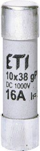 Запобіжник ETI CH 10x38 gPV 16A 1000V (30kA) - 2625081 2625081 фото