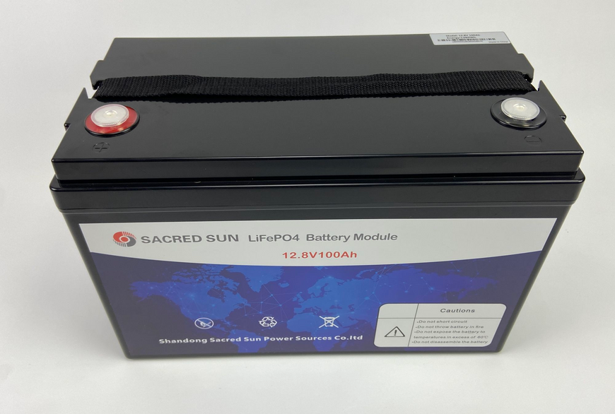 Аккумулятор LiFePO4 Sacred Sun SCIFP12100 12В 100Аг (1.28 кВт&middot;ч) с BMS и Bluetooth мониторингом SCIFP12100 фото
