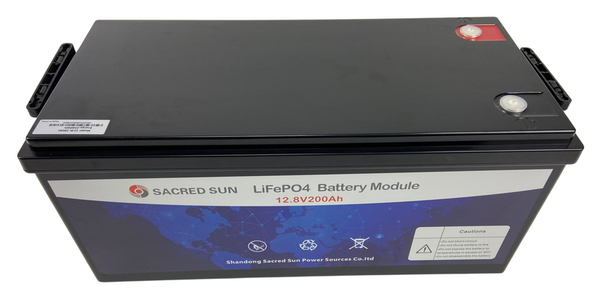 Аккумулятор LiFePO4 Sacred Sun SCIFP12200 12В 200Аг (2.56 кВт&middot;ч) с BMS и Bluetooth мониторингом SCIFP12200 фото