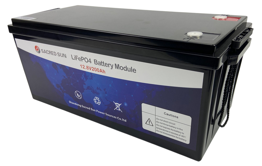 Аккумулятор LiFePO4 Sacred Sun SCIFP12200 12В 200Аг (2.56 кВт&middot;ч) с BMS и Bluetooth мониторингом SCIFP12200 фото