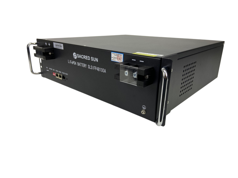 Аккумулятор LiFePO4 Sacred Sun SLSIFP48100A(3U) 48В 100Ач со встроенным BMS и поддержкой CAN-шины - SLSIFP48100A SLSIFP48100A фото